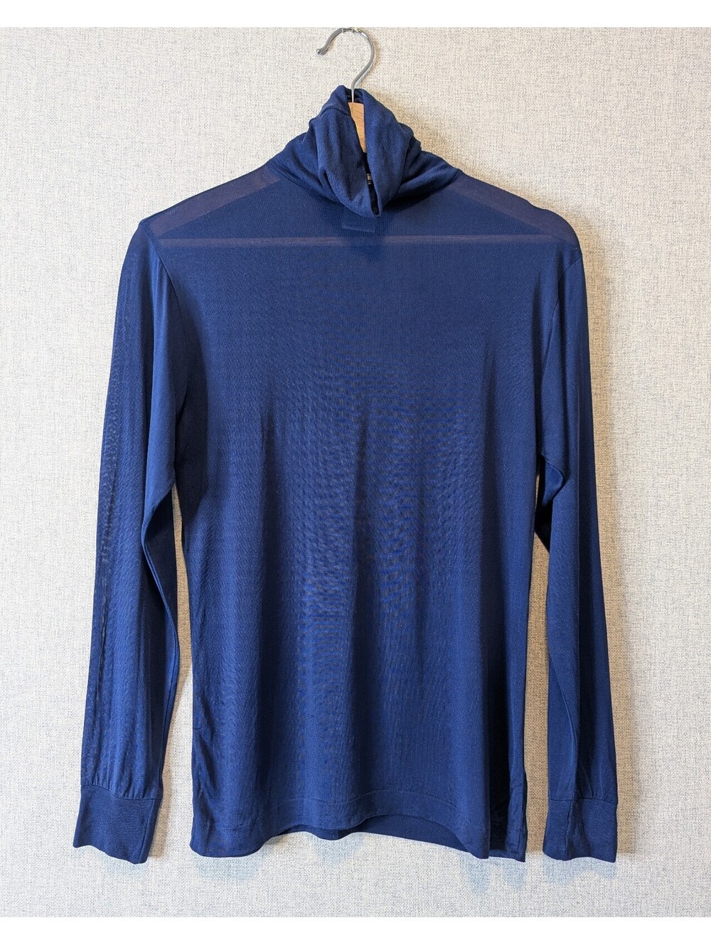 Vintage 90s L.L. Bean 100% silk jersey turtleneck base layer top